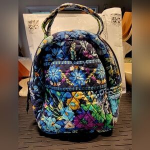 Vera Bradley Floral Quilted Lunch Bag with Zipper